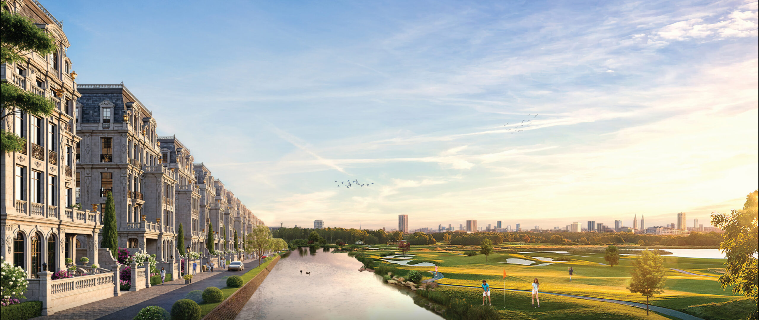 Noble Palace Tay Ho phân khu The Golf Mansion bộ sưu tập biệt thự phố và dinh thự view sân golf “độc nhất vô nhị” của Sunshine Group tại Tây Hồ Tây