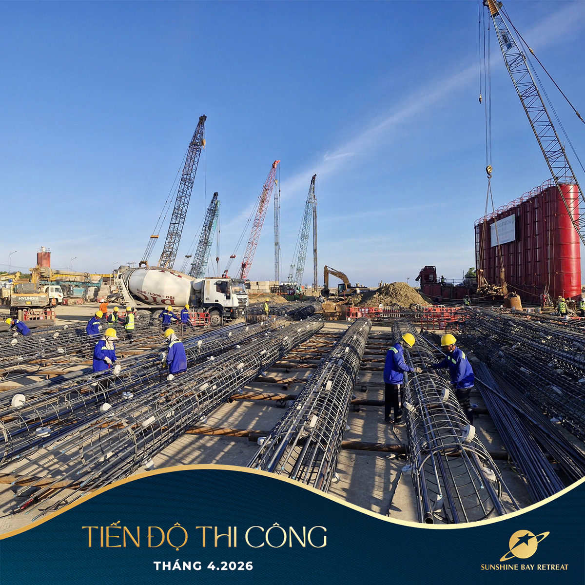 Tiến độ dự án Sunshine Bay Retreat tháng 4/2026 - Ảnh 1