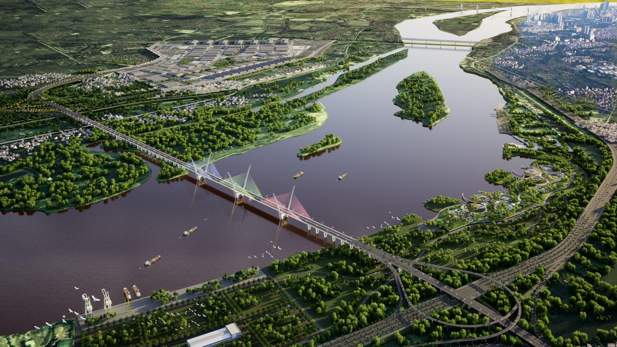 Dự án hàng hiệu của Sunshine Group đón “cú hích” từ cầu Thượng Cát, Hồng Hà