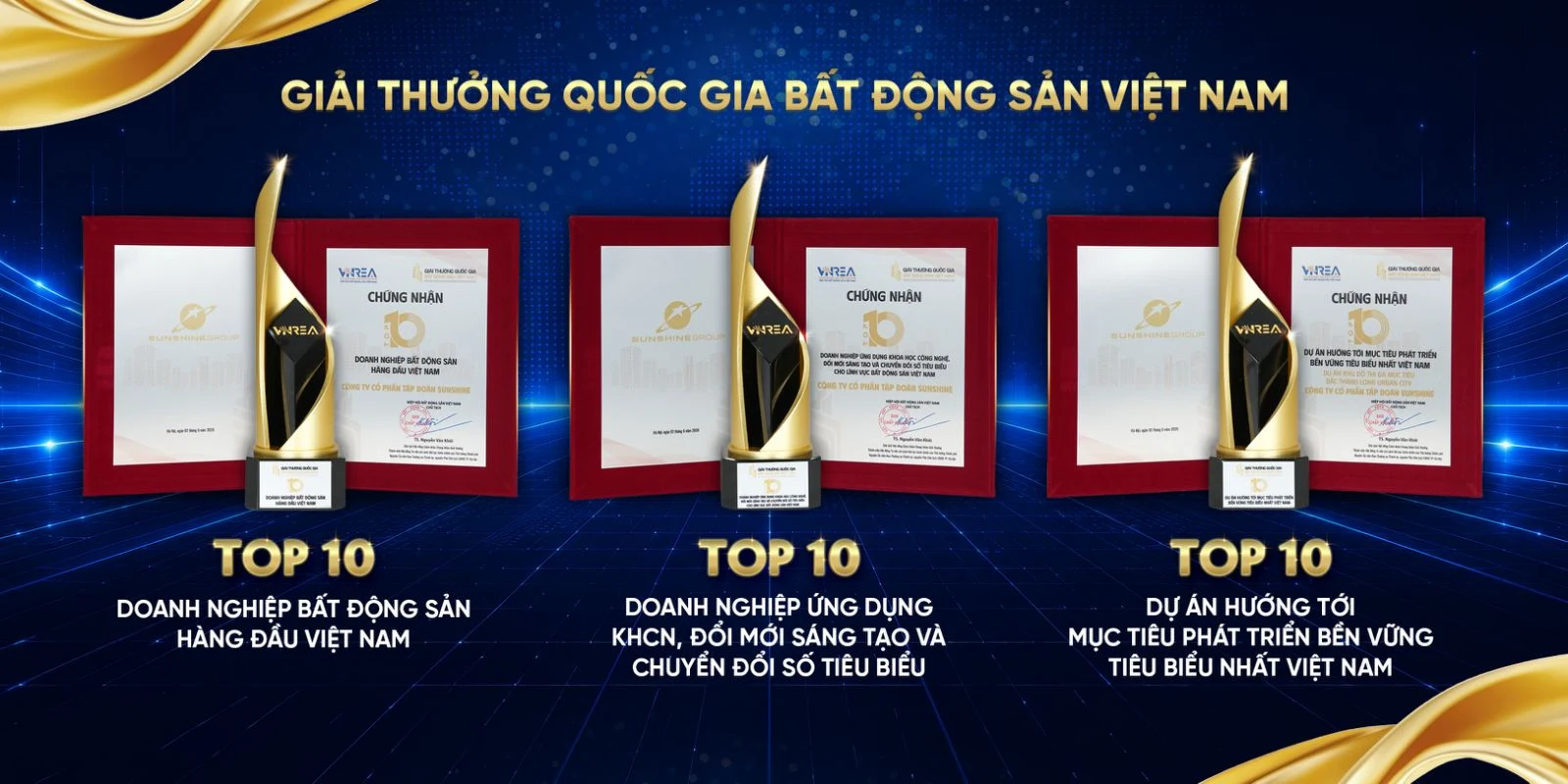 Sunshine Group lập “hat-trick” tại Giải thưởng Quốc gia Bất động sản <br class=