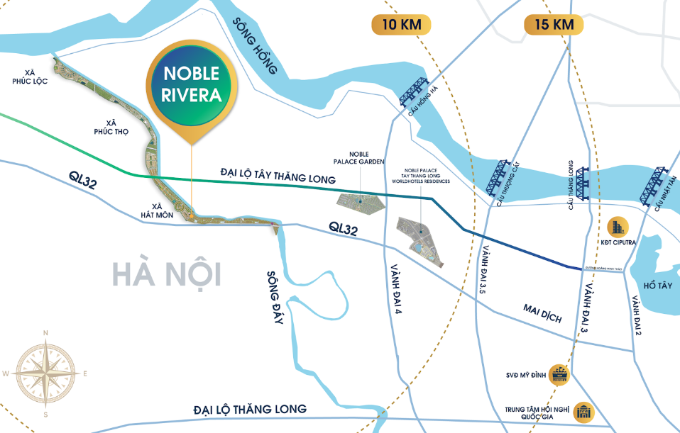 Có gì trong đại đô thị sinh thái gần 250ha, 11km ven sông vừa được Sunshine Group khởi công trên trục Tây Thăng Long?